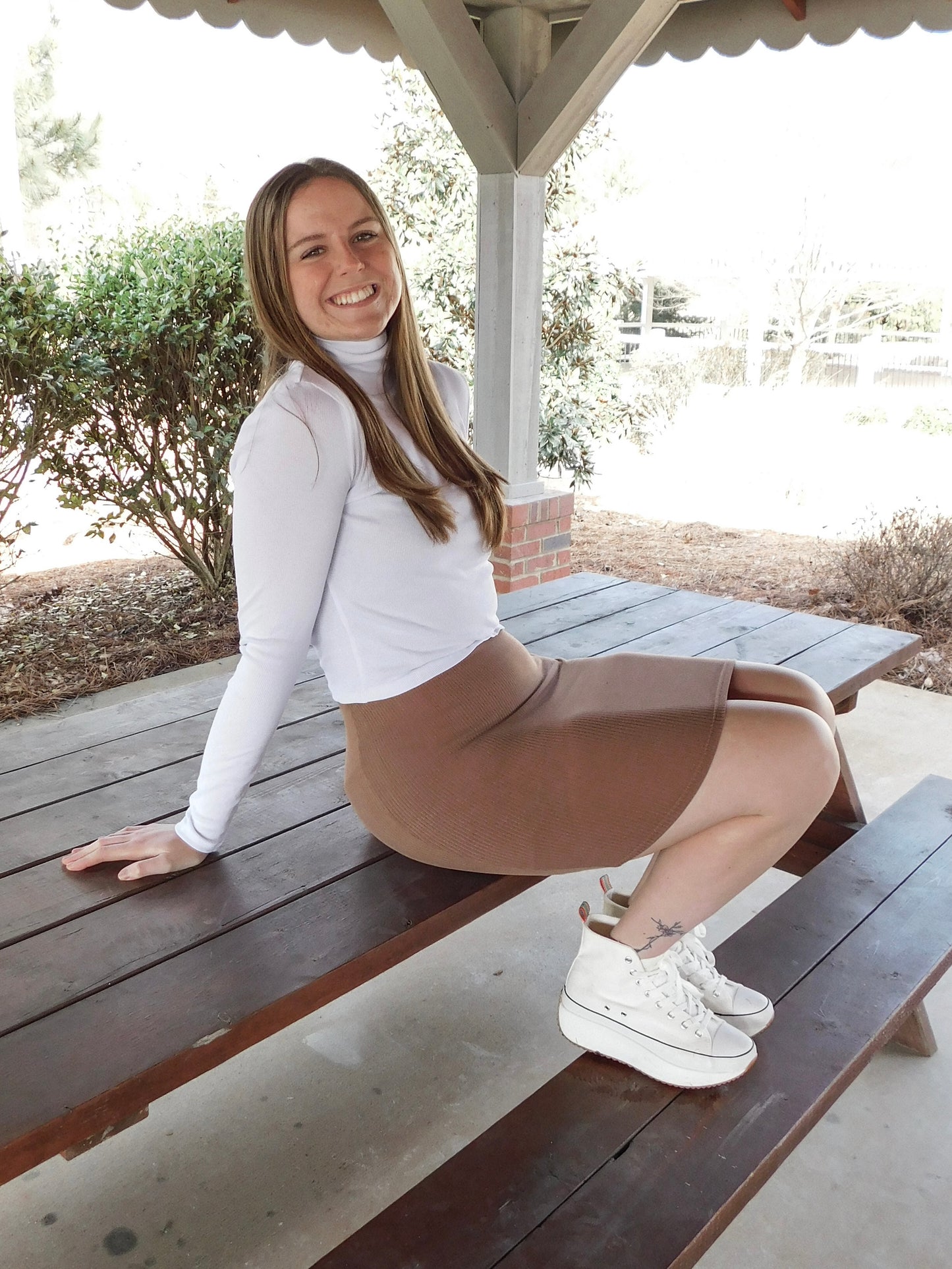 hazy brown tank top dress